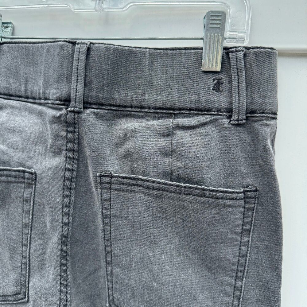 Juicy Couture Malibu Jeans Women's 27 Pull On Flared Leg Gray Stretch Denim Pant - Picture 7 of 9